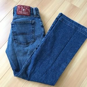 Lucky Jeans l Dungarees mid rise flare size 4/27